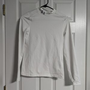 White Under Armor Long Sleeve Tee/Undershirt, Under Armor Cold Gear